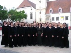 Nežinomo autoriaus nuotraukoje: chore "Liepos" dainuoja ir LŽS narė Miglė Greičiuvienė (iš dešinės- pirmoji antroje eilėje)
